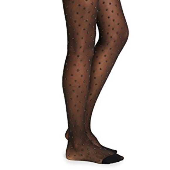 kate spade Accessories - NWT Kate Spade New York Shiny Dot Sheer Tights